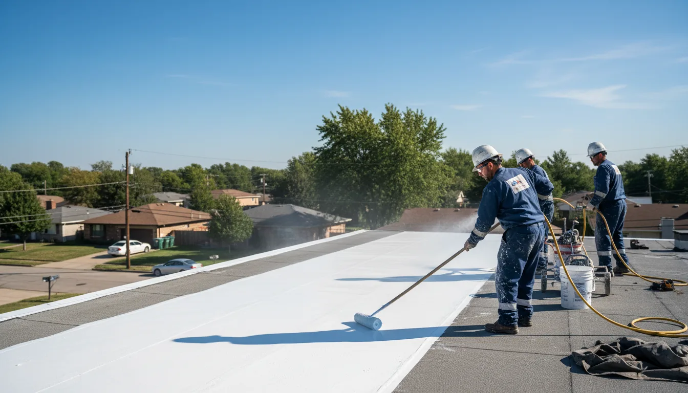 Commercial roof coating in Waban, MA near me